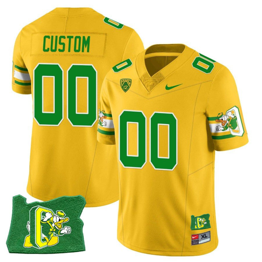 Custom Oregon Ducks â€˜Mighty Oregonâ€™ Throwback Football Stitched Jersey â€“ Oregon State
