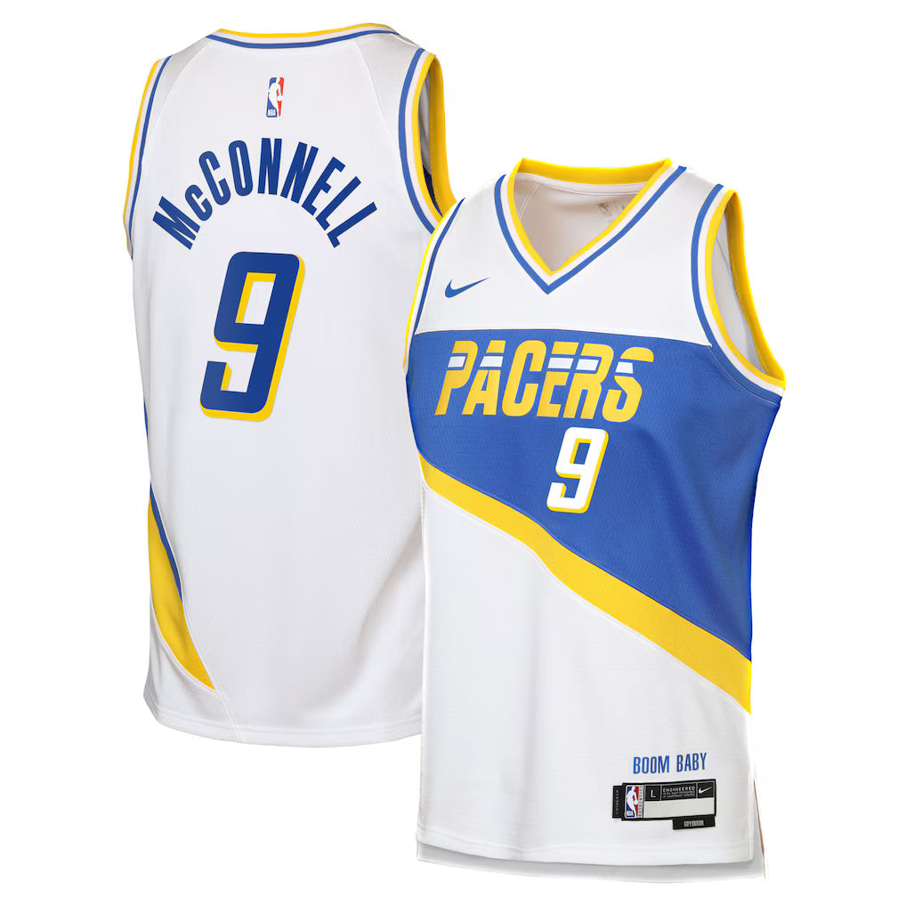 T.J. McConnell Indiana Pacers Unisex 2025/26 Swingman Jersey - White - City Edition