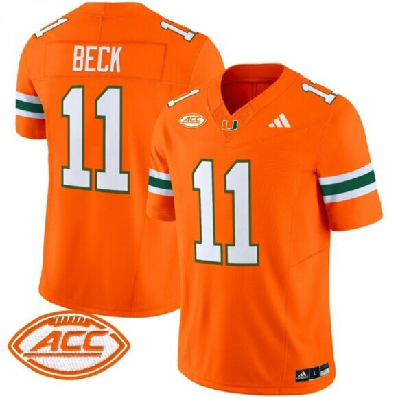 Carson Beck Miami Hurricanes Jersey - Orange