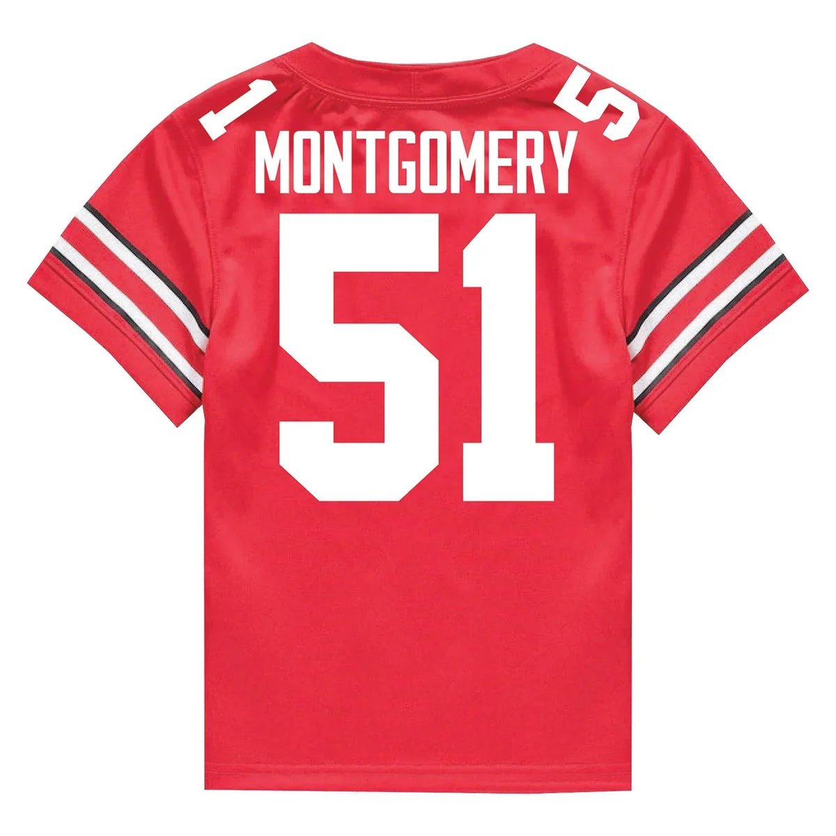 Luke Montgomery Ohio State Buckeyes Jersey – Red