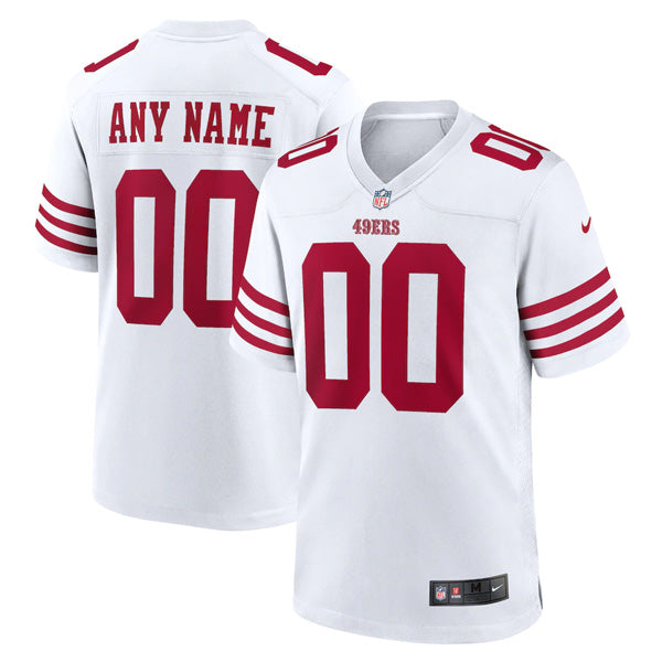 Custom San Francisco 49ers Jersey - White