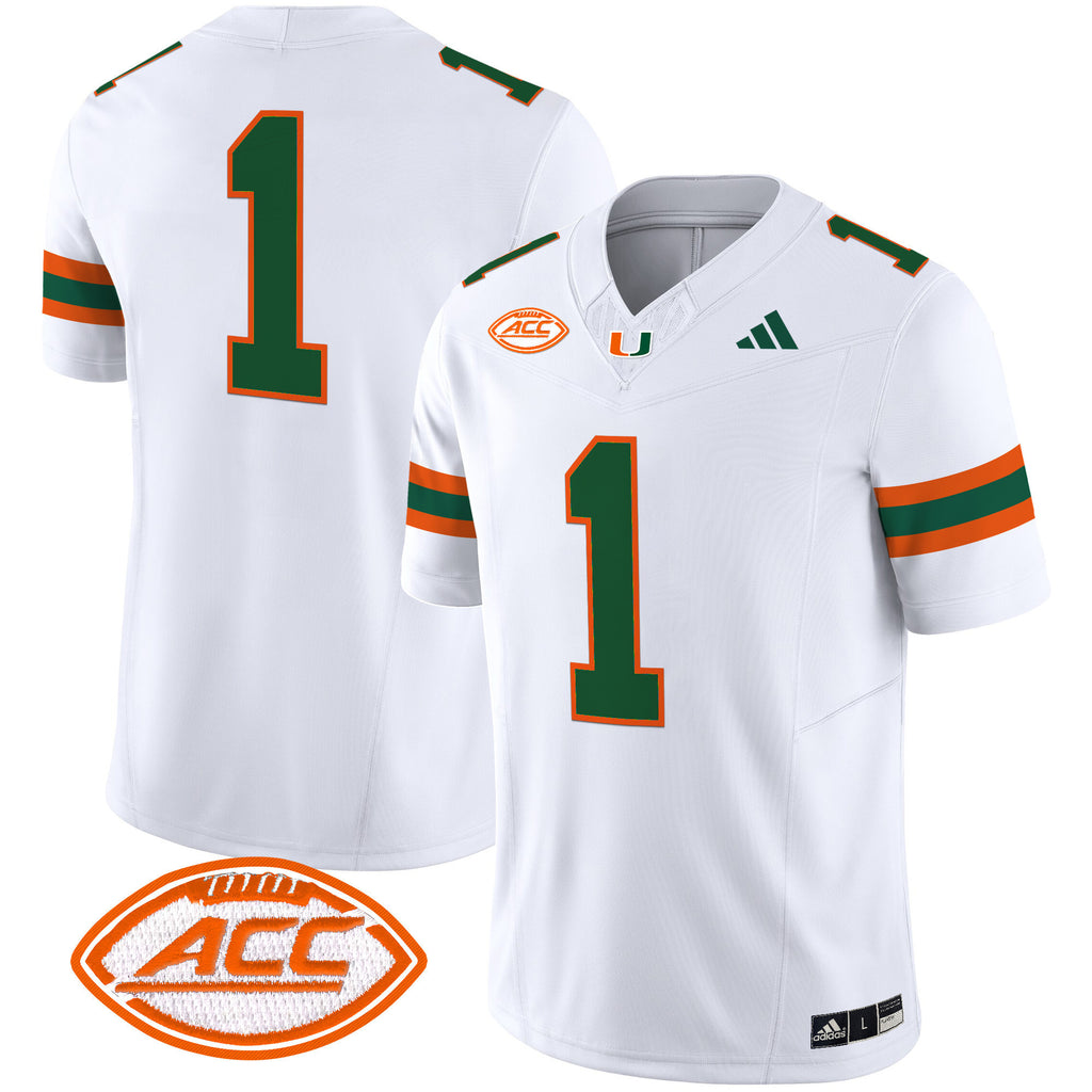 Men's Miami Hurricanes 2025 Vapor Limited Jersey - All Stitched