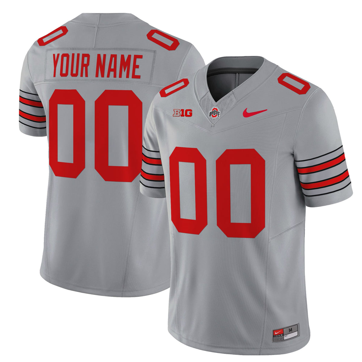 Ohio State Buckeyes 'Heritage Stripe' 2025/26 Vapor Limited Custom Jersey - All Stitched
