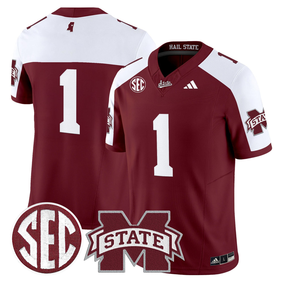 Men's Mississippi State Bulldogs 'Dark Mode' Vapor Limited Jersey - All Stitched