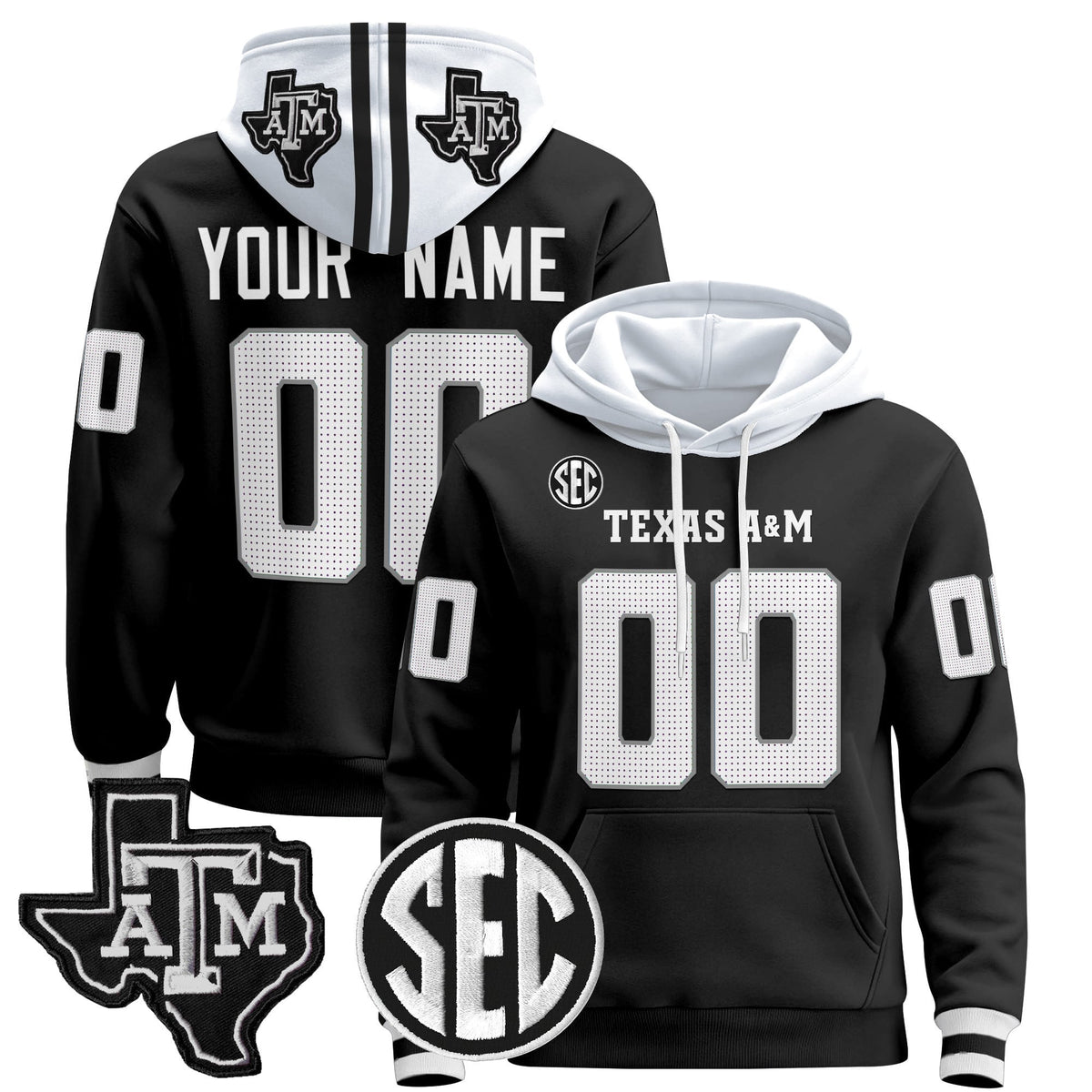 Texas A&M Aggies 2024 Custom Pullover Hoodie