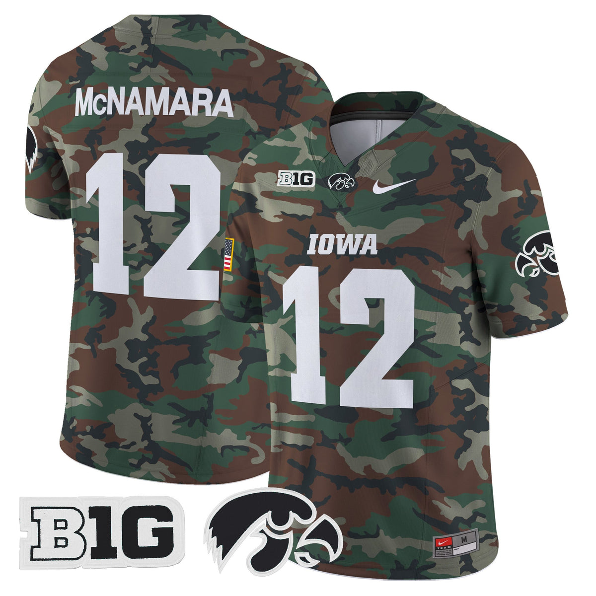 Iowa Hawkeyes 2024 Military Vapor Limited Jersey - All Stitched