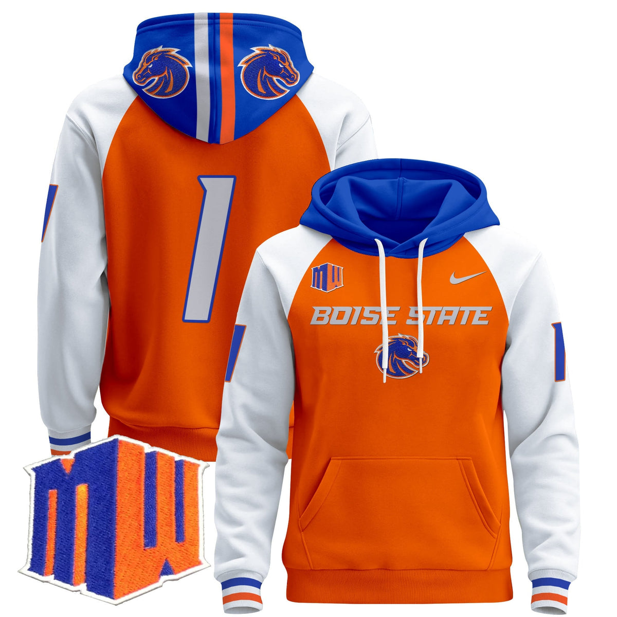 Boise State Broncos 2024 Pullover Hoodie V2