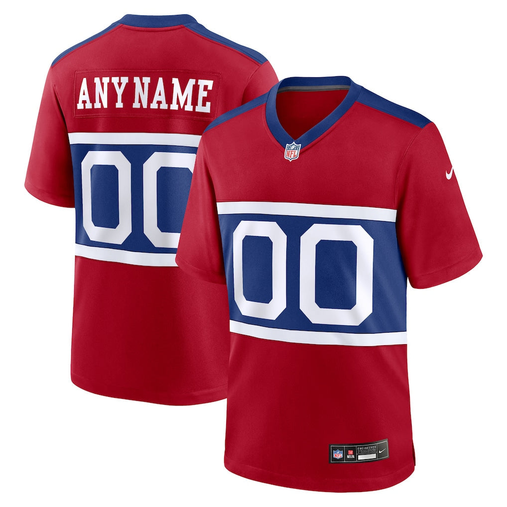 Custom New York Giants Alternate Jersey - Century Red