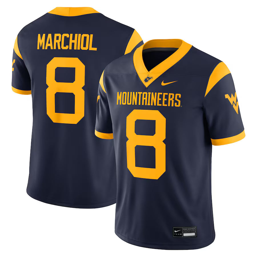 Nicco Marchiol West Virginia Mountaineers Jersey - Navy