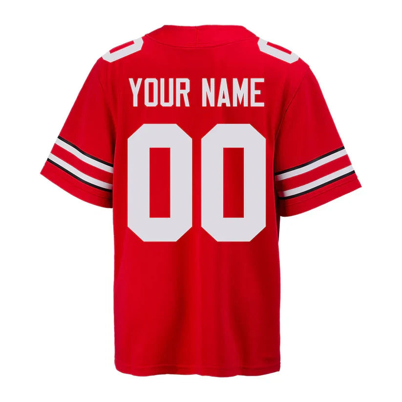 Custom Ohio States Buckeyes Jersey - Red