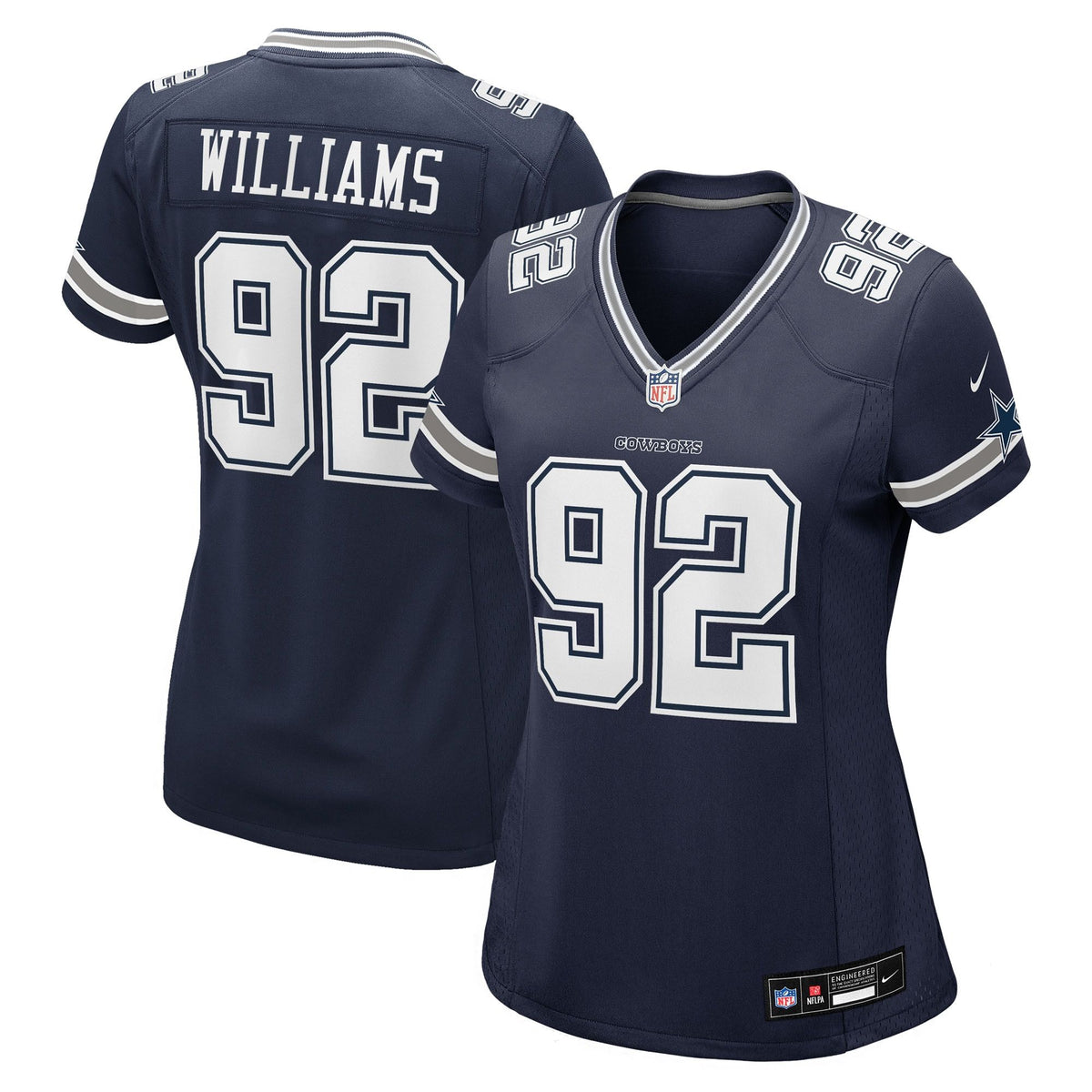 Women's Dallas Cowboys Quinnen Williams Nike Navy Team Game Jersey