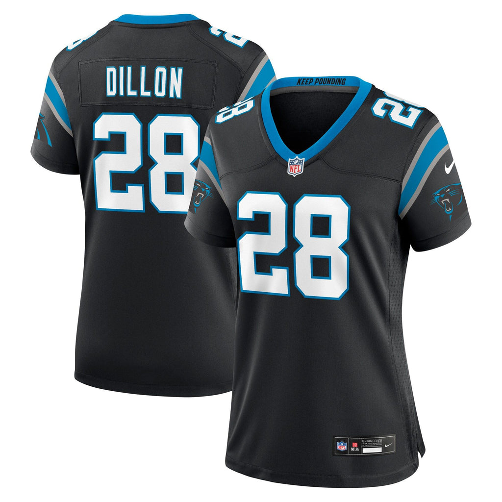 Women's Carolina Panthers Aj Dillon Nike Black Team Game Jersey