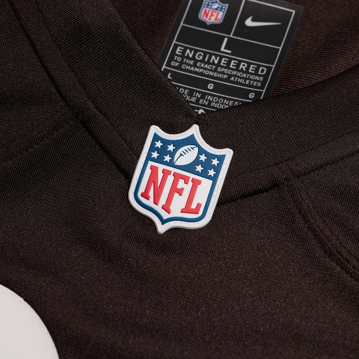 Men's Cleveland Browns Emmanuel Mcneil Warren Nike Brown Game Jersey