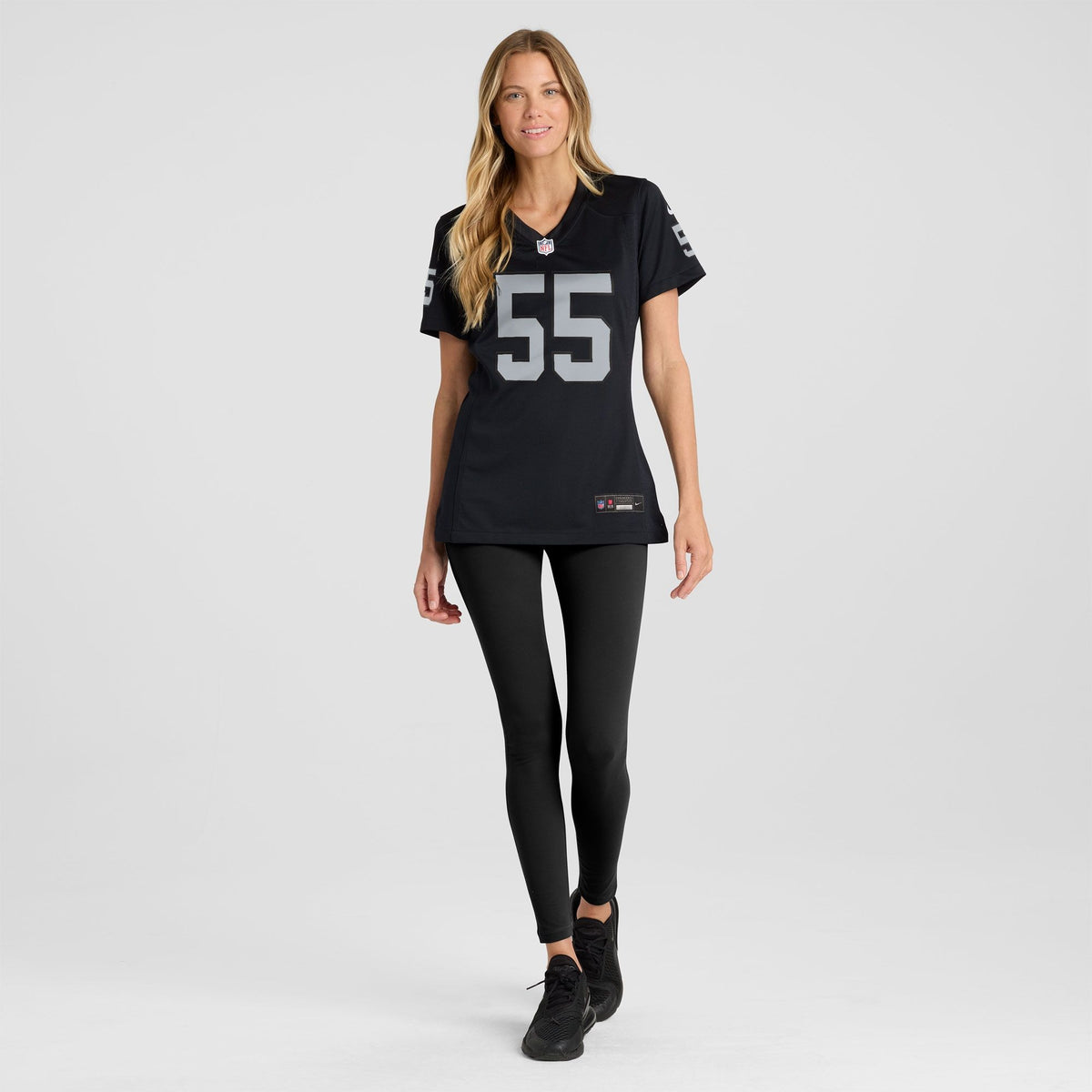 Women's Las Vegas Raiders Cody Lindenberg Nike Black Team Game Jersey